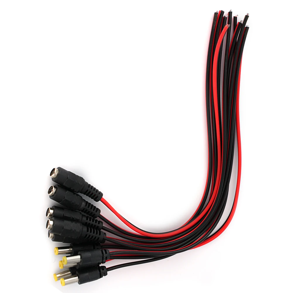 DC Power Supply Socket Cable Kit 10PCS of Male Female Connectors (5 5x2 1mm) Designed for Centralized High Power Applications
DC Power Supply Socket Cable Kit 10PCS of Male Female Connectors (5 5x2 1mm) Designed for Centralized High Power Applications