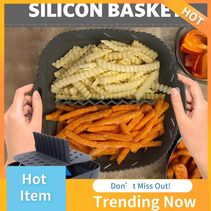 A69X-Air Fryer Silicone Shape Basket Tray Set Square Air Fryer Grill Accessories Reusable Air Fryer Mold
A69X-Air Fryer Silicone Shape Basket Tray Set Square Air Fryer Grill Accessories Reusable Air Fryer Mold