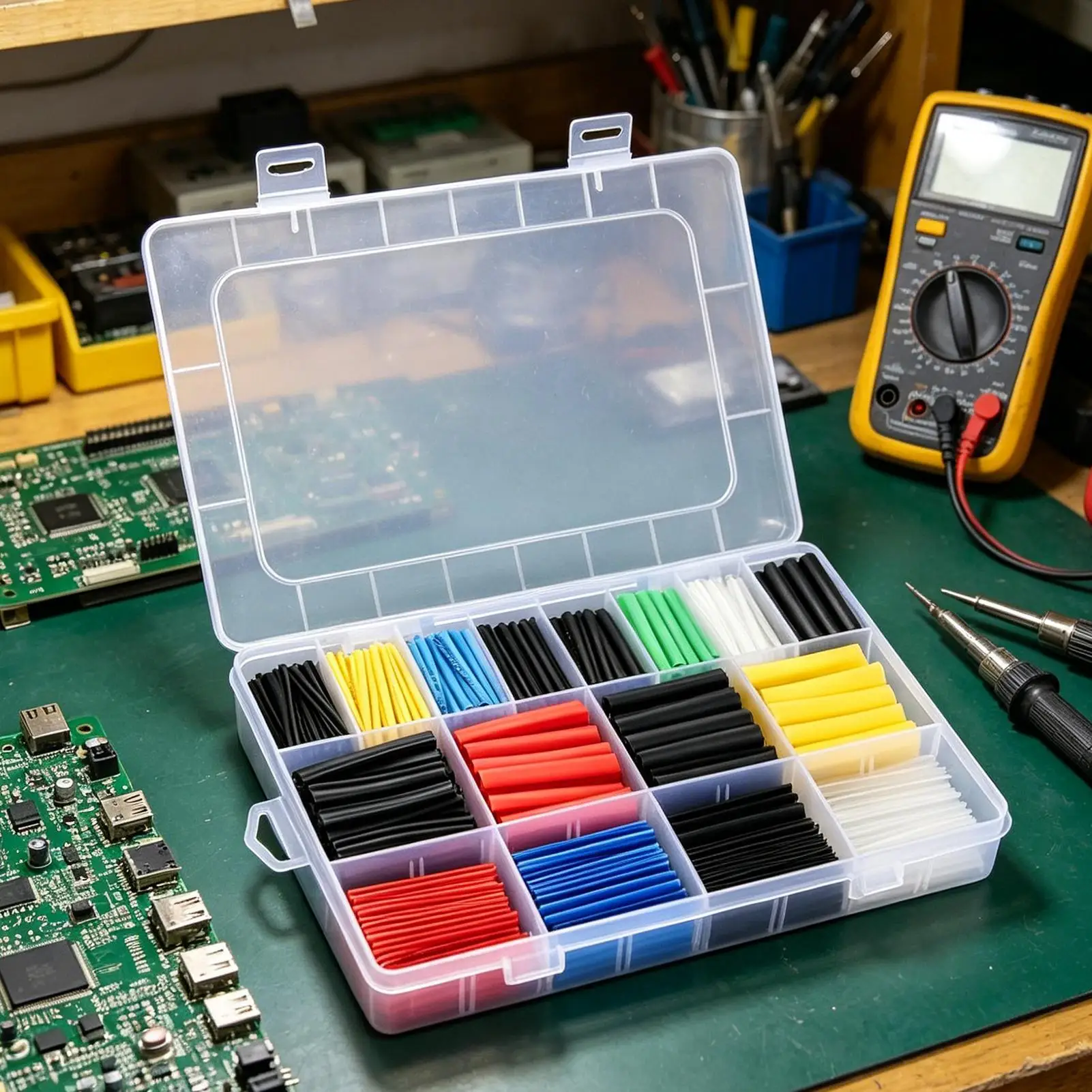 Wire Heat Shrink Electrical Wire Insulation Sleeve Kit Heat Shrink Tube Connector for Home Workshop Automotive Construction
Wire Heat Shrink Electrical Wire Insulation Sleeve Kit Heat Shrink Tube Connector for Home Workshop Automotive Construction