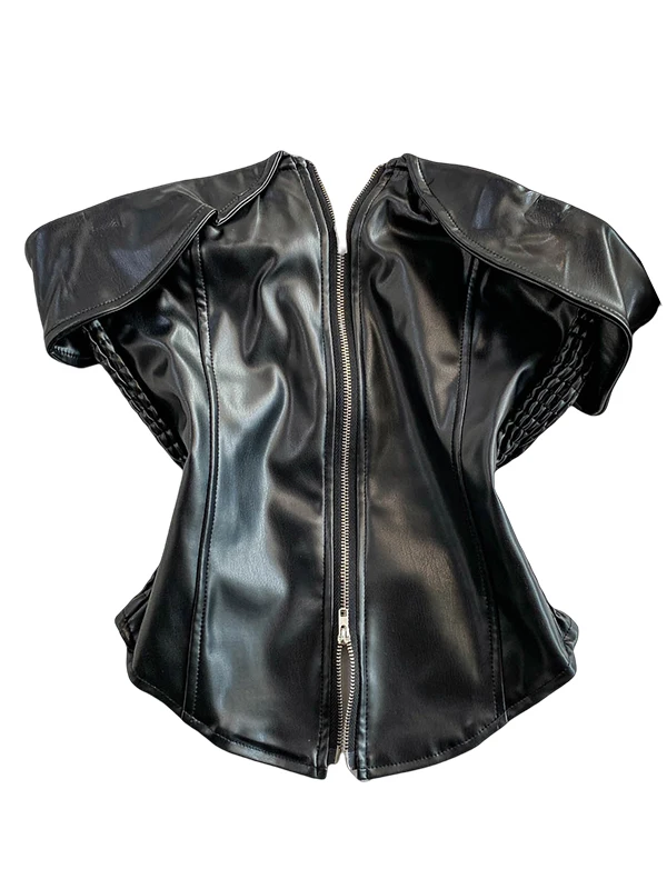 Сексуальная пикантная девушка, крутая кожаная куртка с откидной крышкой, женский дизайн, двойная молния, утягивающий топ из искусственной кожи, корейский слей
Сексуальная пикантная девушка, крутая кожаная куртка с откидной крышкой, женский дизайн, двойная молния, утягивающий топ из искусственной кожи, корейский слей