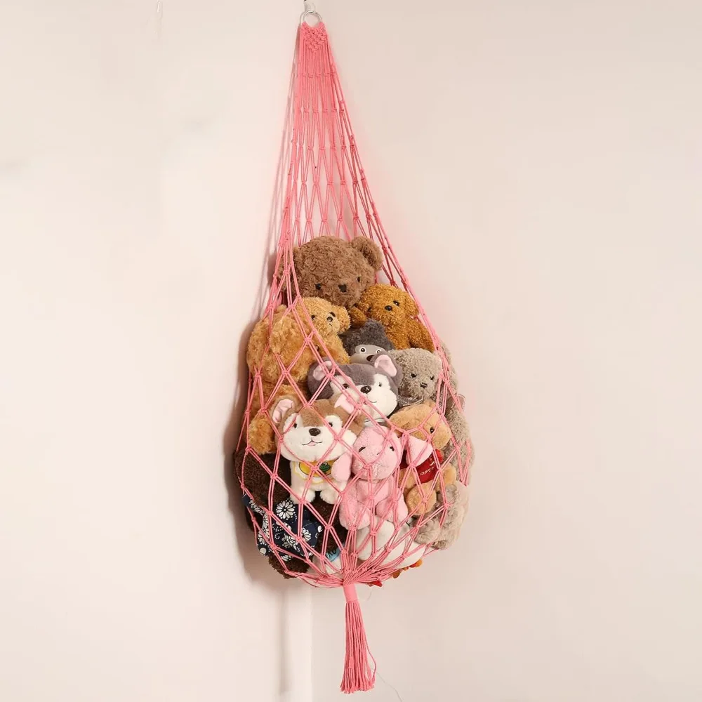 Wall Mounted Plush Toy Hammock INS Bohemian Style Hanging Net Organizer Triangle with Tassels Stuffed Doll Storage Holder
Wall Mounted Plush Toy Hammock INS Bohemian Style Hanging Net Organizer Triangle with Tassels Stuffed Doll Storage Holder