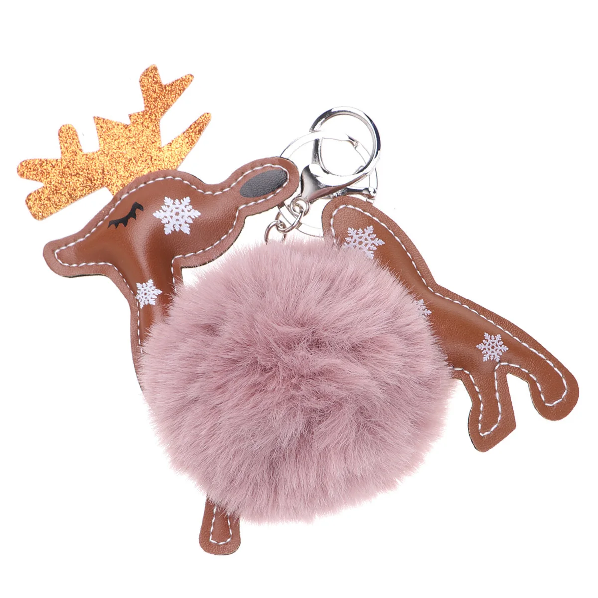 Christmas Elk Keychain Pink Charming Cute Bag Car Phone Decoration Lovely Holiday Key Ring Pendant Christmas Keychain
Christmas Elk Keychain Pink Charming Cute Bag Car Phone Decoration Lovely Holiday Key Ring Pendant Christmas Keychain