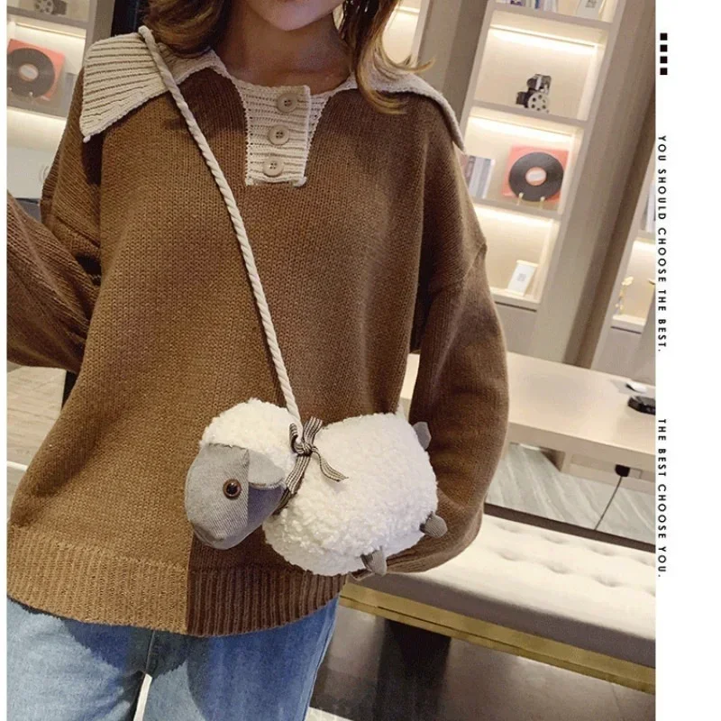 Cute Little Wool Women's Bag Autumn and Winter New Lamb Hair Versatile Doll Bag Cartoon One Shoulder Crossbody Bag
Cute Little Wool Women's Bag Autumn and Winter New Lamb Hair Versatile Doll Bag Cartoon One Shoulder Crossbody Bag