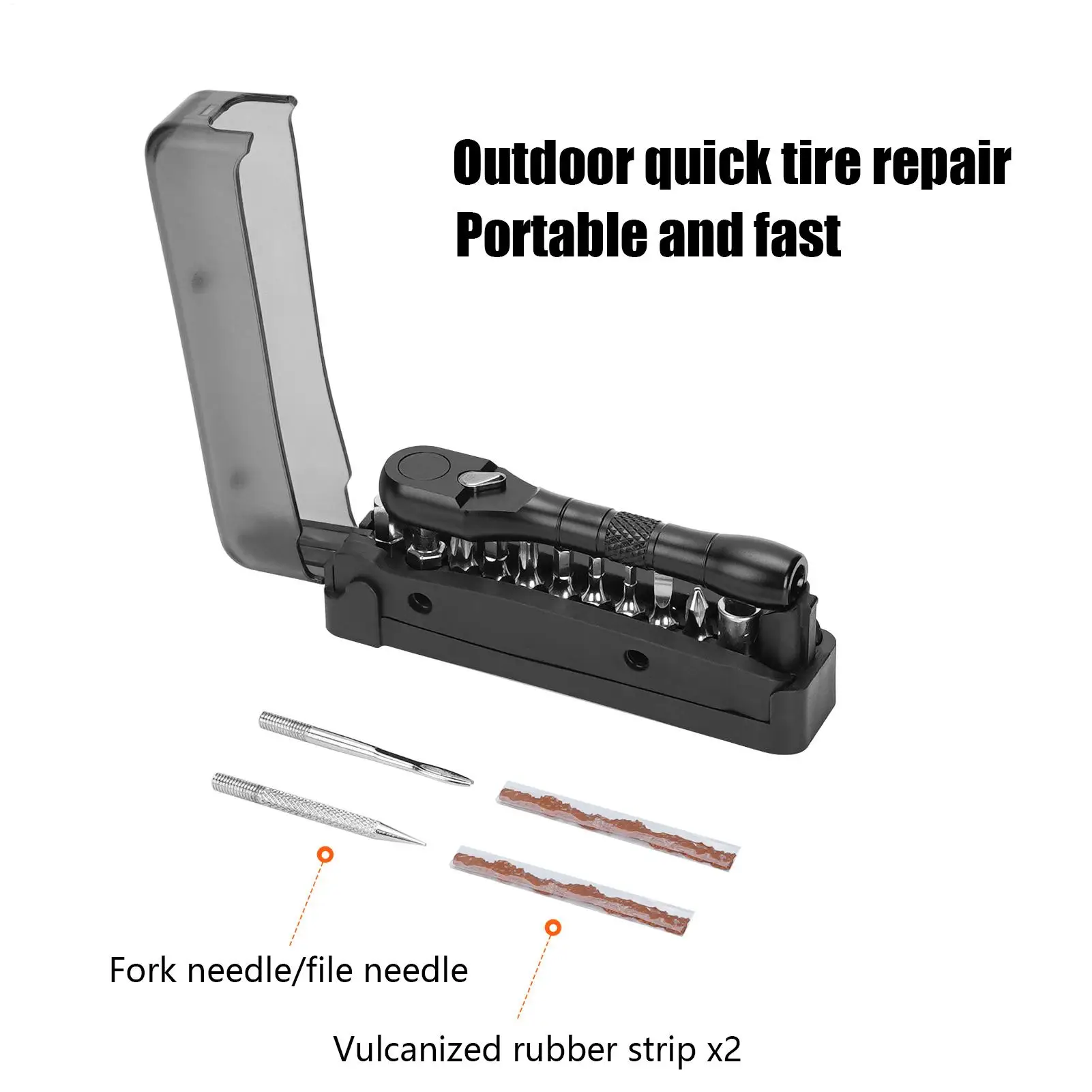 Портативный набор ключей с трещоткой для ремонта шин, велосипедное оборудование, небольшой набор инструментов с храповым механизмом для плотных помещений для езды
Портативный набор ключей с трещоткой для ремонта шин, велосипедное оборудование, небольшой набор инструментов с храповым механизмом для плотных помещений для езды