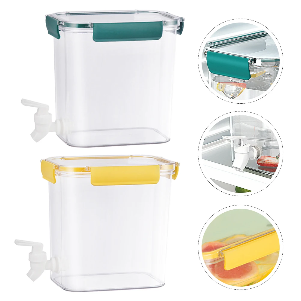 2pcs 3 5L Yellow Green Liquid Dispenser Water Beverage Containers Juice Iced Drink Stylish Easy Clean Storage Fruit
2pcs 3 5L Yellow Green Liquid Dispenser Water Beverage Containers Juice Iced Drink Stylish Easy Clean Storage Fruit