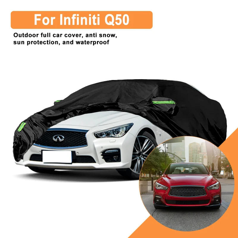 Полное покрытие для автомобиля Infiniti Q50 — уличный водонепроницаемый снегозащитный солнцезащитный козырек, зимние и летние всепогодные аксессуары для автозащиты
Полное покрытие для автомобиля Infiniti Q50 — уличный водонепроницаемый снегозащитный солнцезащитный козырек, зимние и летние всепогодные аксессуары для автозащиты