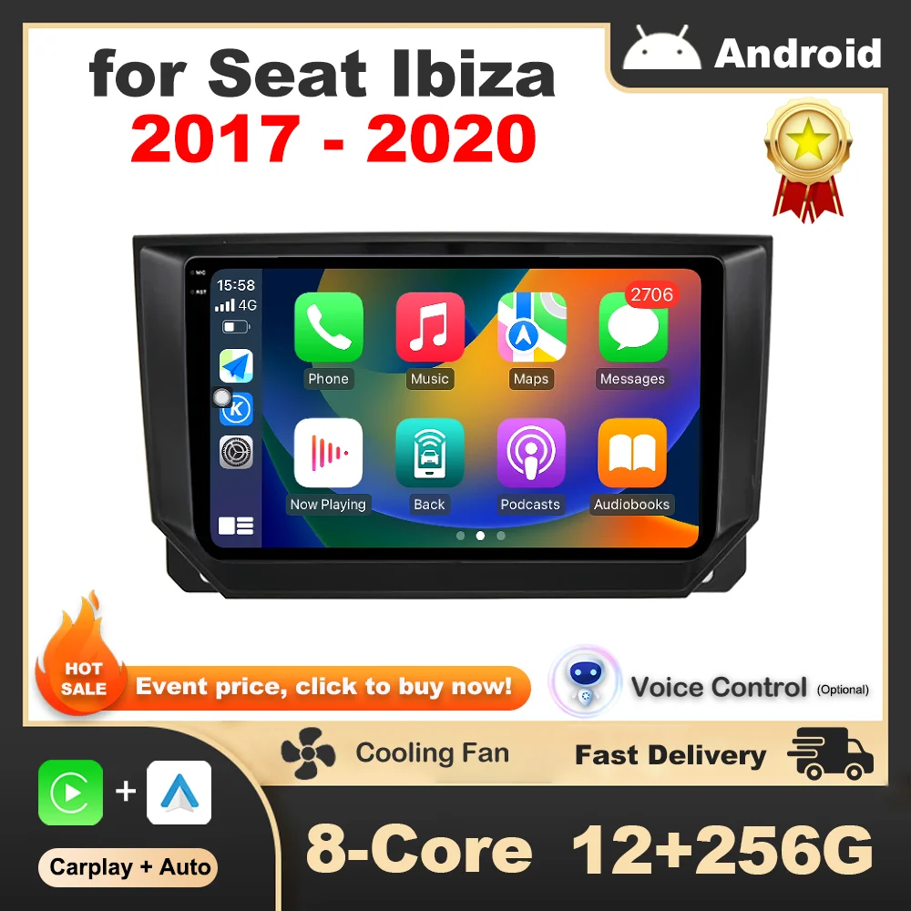 9 '' Car Radio Multimedia Video Player Wireless Carplay GPS Navi for Seat Ibiza 2017 - 2020 Bluetooth HD Screen Auto Accessories
9 '' Car Radio Multimedia Video Player Wireless Carplay GPS Navi for Seat Ibiza 2017 - 2020 Bluetooth HD Screen Auto Accessories