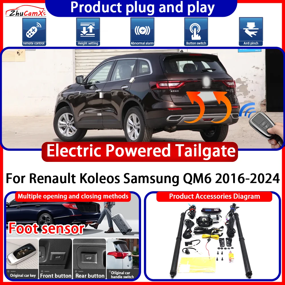 ZhuCamX OEM Powered Tailgate for Renault Koleos Samsung QM6 2016-2024 System anti pinch Smart Intelligent Control Gate Lift Kit
ZhuCamX OEM Powered Tailgate for Renault Koleos Samsung QM6 2016-2024 System anti pinch Smart Intelligent Control Gate Lift Kit