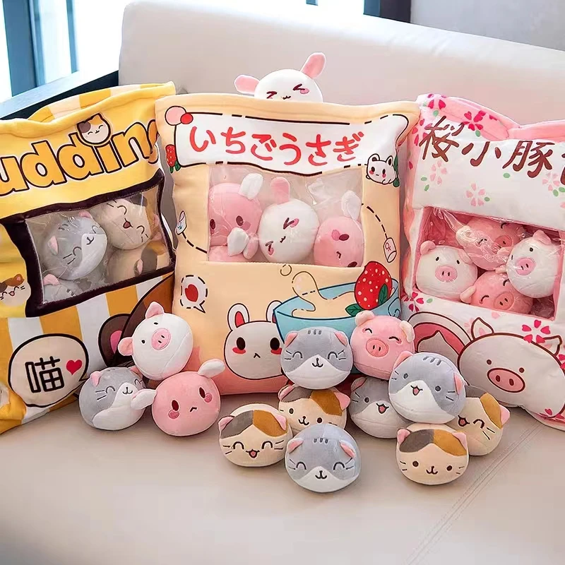 Pudding Bag Mini Animals Doll Cute Throw Pillow Stuffed Toys Snack Doll 8 Pcs Snack Zipper Bag Decor Pillow Cushion Girls
Pudding Bag Mini Animals Doll Cute Throw Pillow Stuffed Toys Snack Doll 8 Pcs Snack Zipper Bag Decor Pillow Cushion Girls