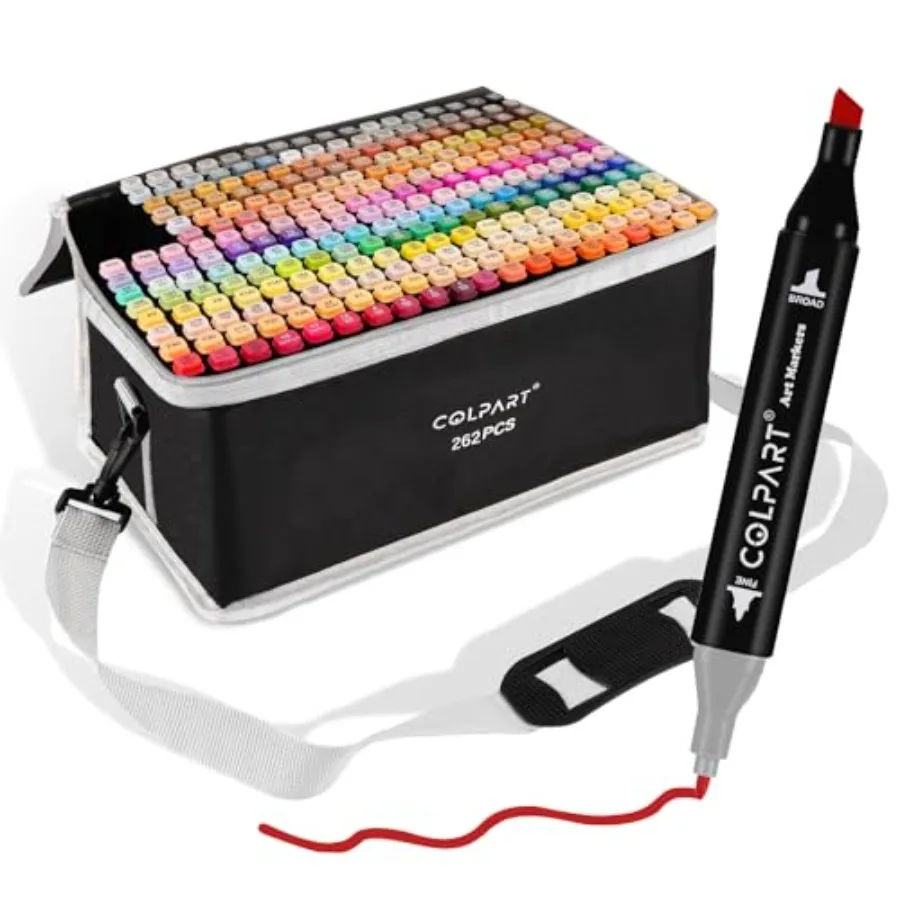 262 Colors Alcohol Markers Dual Tip Art Marker Pens with Pen Holder and Carry Bag for Adult Coloring Painting Supplies Perfect
262 Colors Alcohol Markers Dual Tip Art Marker Pens with Pen Holder and Carry Bag for Adult Coloring Painting Supplies Perfect