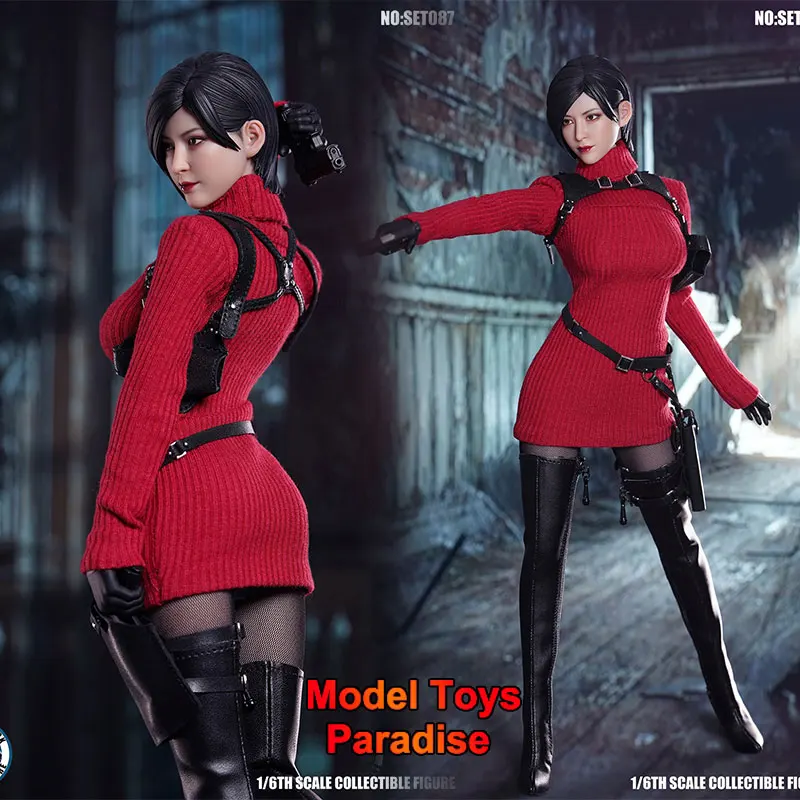 SUPER DUCK SET087 1/6 Woman Soldier Sexy Ada Wong Clothes High Heels Set Head Sculpt Fit 12inch TBLeague Action Figure Body
SUPER DUCK SET087 1/6 Woman Soldier Sexy Ada Wong Clothes High Heels Set Head Sculpt Fit 12inch TBLeague Action Figure Body