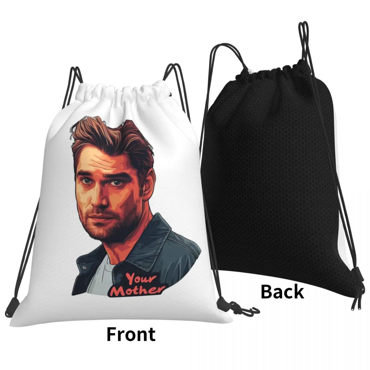 Robert Pattinson Your Mother Backpacks Fashion Drawstring Bundle Pocket Shoes Bag Book Bags for Travel Students
Robert Pattinson Your Mother Backpacks Fashion Drawstring Bundle Pocket Shoes Bag Book Bags for Travel Students