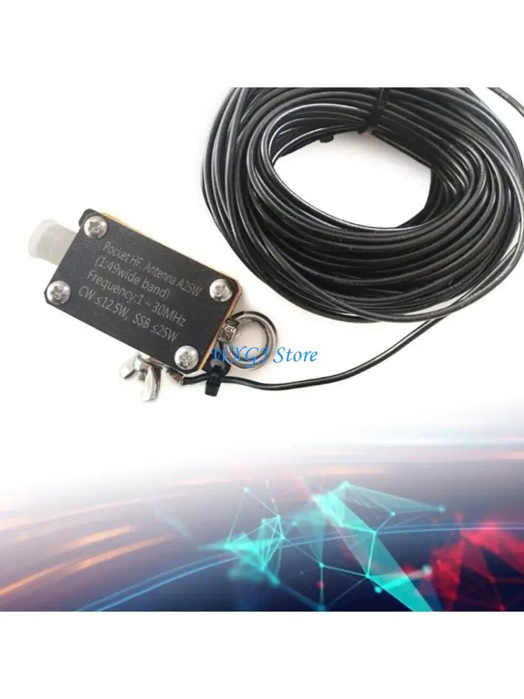 37JE Pocket HF Antenna Pocket High Frequency Antenna A25 1-30Mhz Inverted V Horizontal Balun Long Line
37JE Pocket HF Antenna Pocket High Frequency Antenna A25 1-30Mhz Inverted V Horizontal Balun Long Line