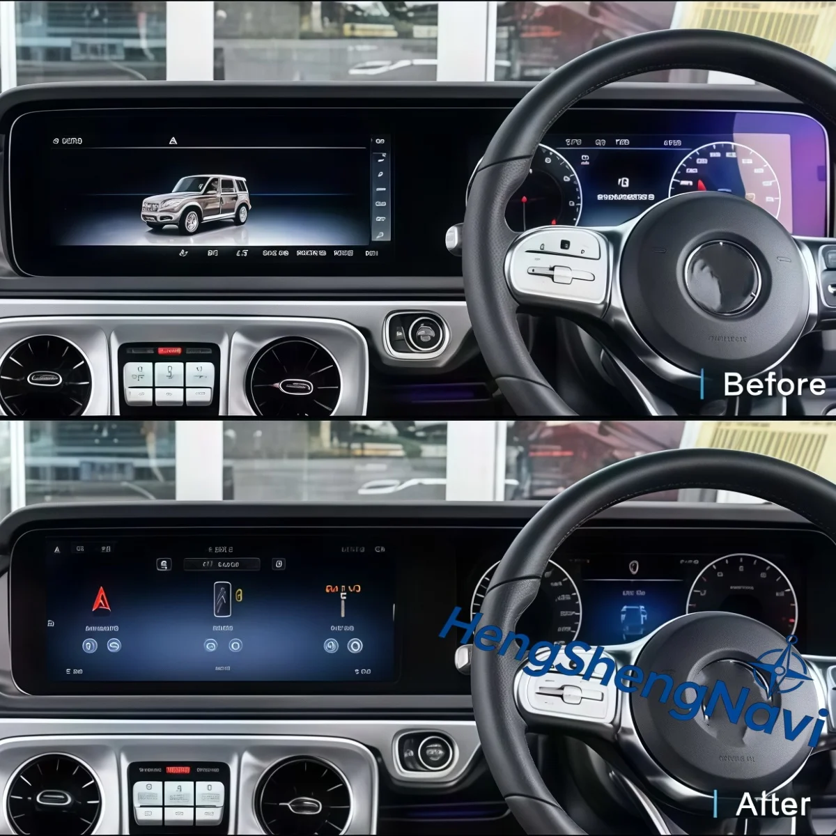 Android 14 Dual Screen For Mercedes Benz G Class W463 13-18 19-25 RHD Update Car Radio Stereo GPS CarPlay Multimedia Player Unit
Android 14 Dual Screen For Mercedes Benz G Class W463 13-18 19-25 RHD Update Car Radio Stereo GPS CarPlay Multimedia Player Unit