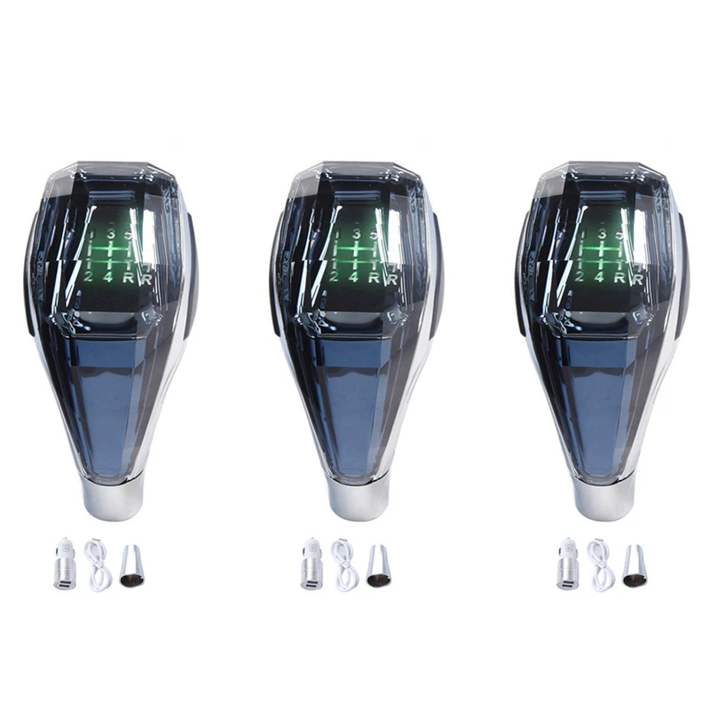 3X Car Universal LED Crystal Handles Manual Transmission Gear Shift Knob Lever Stick Head For Toyota Honda Hyundai
3X Car Universal LED Crystal Handles Manual Transmission Gear Shift Knob Lever Stick Head For Toyota Honda Hyundai