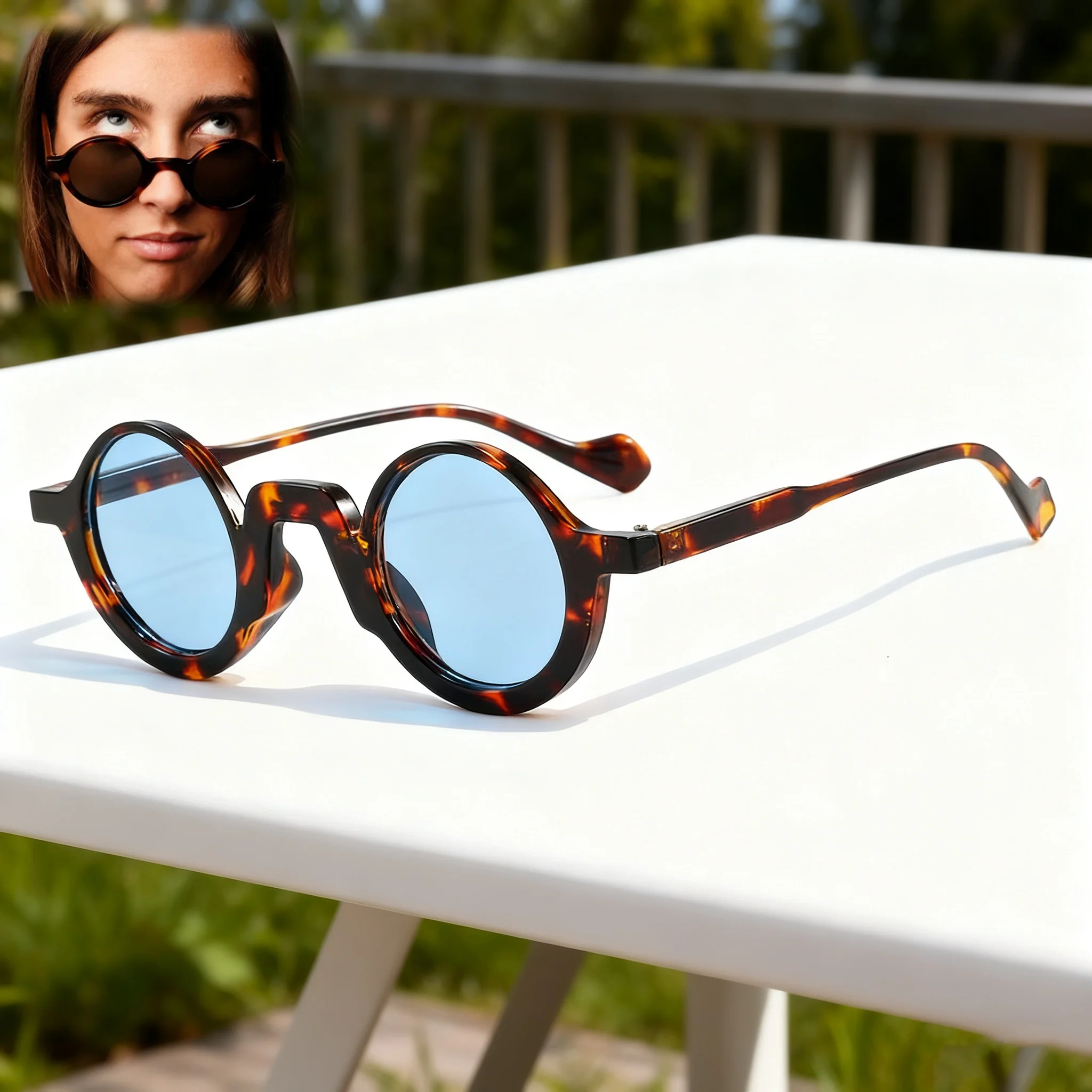 New Fashion Personalized Round Frame Women's Sunglasses Outdoor Neutral Travel Street Photography UV400 Sunscreen Glasses
New Fashion Personalized Round Frame Women's Sunglasses Outdoor Neutral Travel Street Photography UV400 Sunscreen Glasses