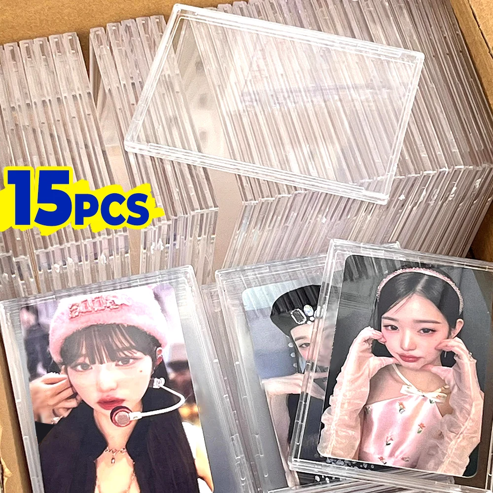 1-15PCS Transparent Acrylic Trading Card Holder Kpop Idol Photocard Sleeve Frame Waterproof Anti-scratch Card Protectors 
1-15PCS Transparent Acrylic Trading Card Holder Kpop Idol Photocard Sleeve Frame Waterproof Anti-scratch Card Protectors