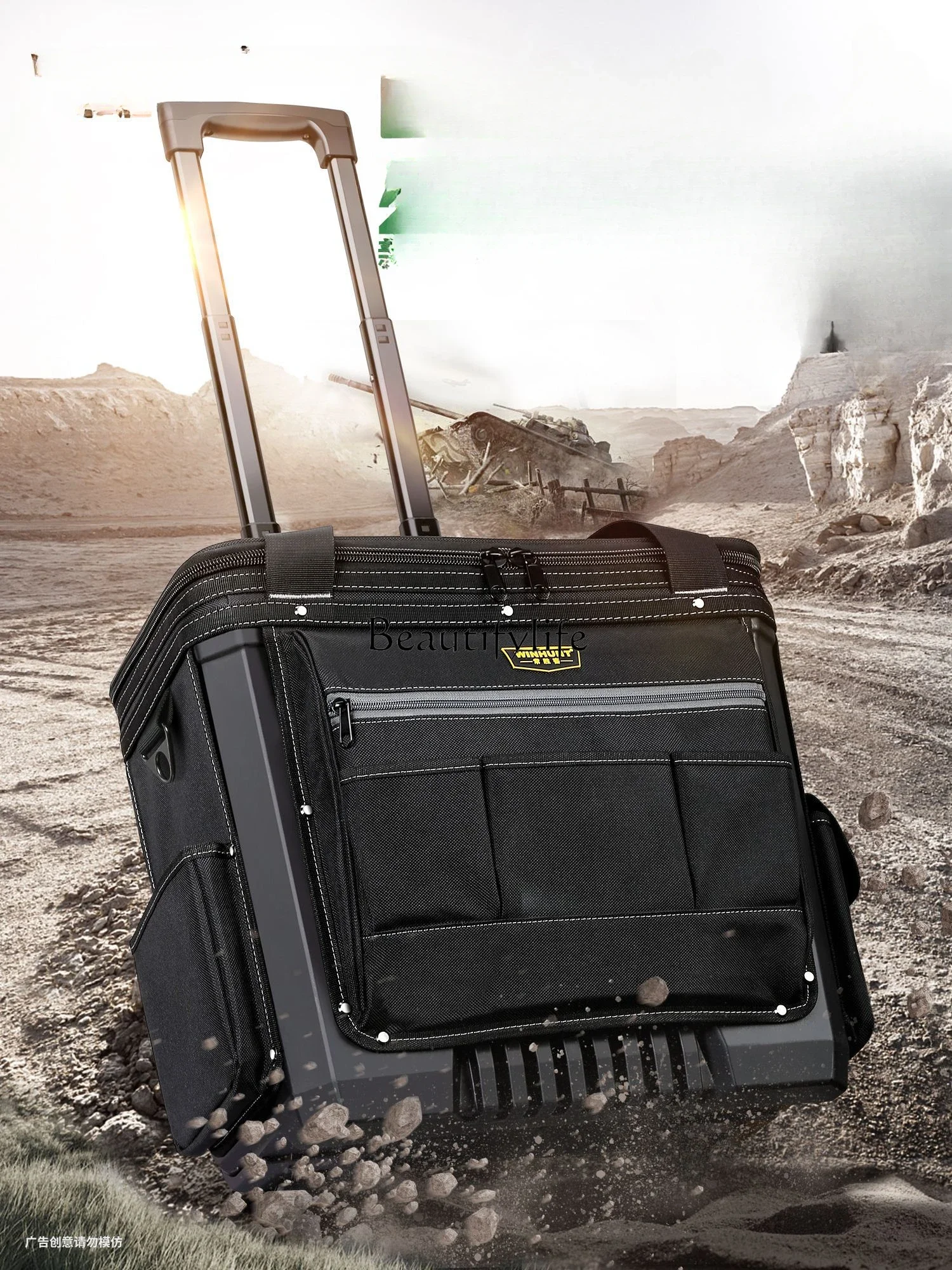 Large Multifunctional Oxford Cloth Electrician Pouch Canvas Trolley Tool Bag with Wheels
Large Multifunctional Oxford Cloth Electrician Pouch Canvas Trolley Tool Bag with Wheels