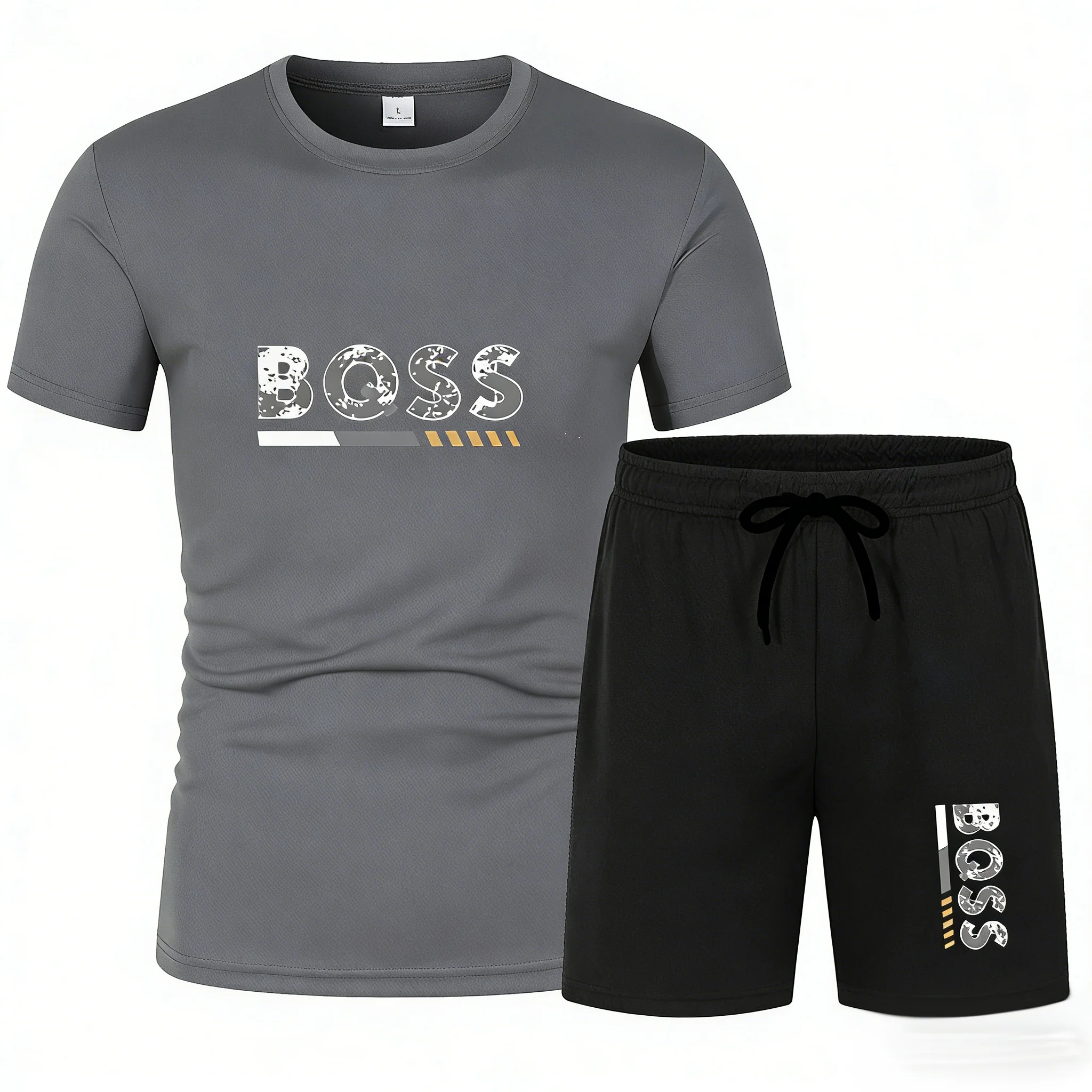 Summer men's short sleeved set, casual fashion, men's quick drying summer sports set breathable mesh short sleeved T-shirt shor
Summer men's short sleeved set, casual fashion, men's quick drying summer sports set breathable mesh short sleeved T-shirt shor