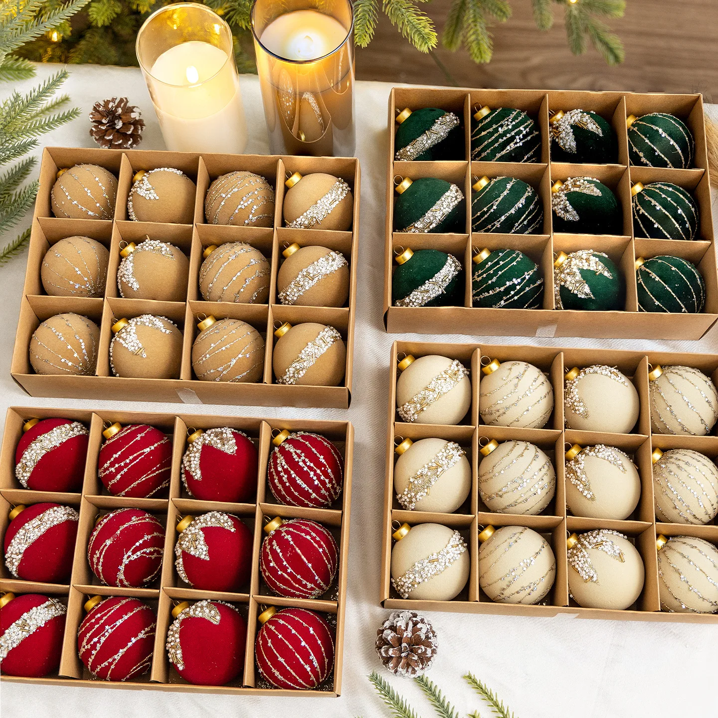 12PCS Christmas Decoration Sequins Elegant Velvet Christmas Ball Christmas Tree Decoration
12PCS Christmas Decoration Sequins Elegant Velvet Christmas Ball Christmas Tree Decoration