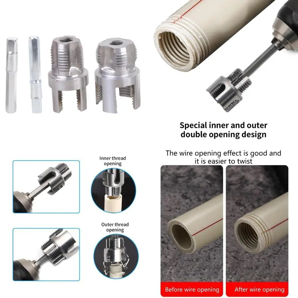 R9UF Water Pipe Thread Opener Internal External Integrated Water Pipe Wire Opener
R9UF Water Pipe Thread Opener Internal External Integrated Water Pipe Wire Opener