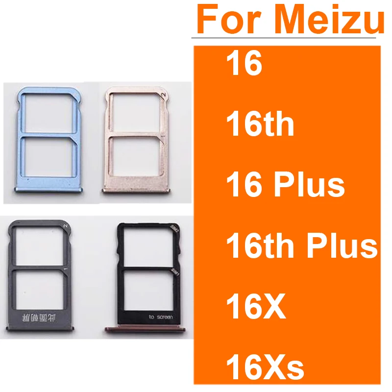 SIM Card Tray Holder For Meizu 16 16 Plus 16th Plus 16X 16XS Dual Sim Card Tray Card Slot Adapter Replacement Parts
SIM Card Tray Holder For Meizu 16 16 Plus 16th Plus 16X 16XS Dual Sim Card Tray Card Slot Adapter Replacement Parts