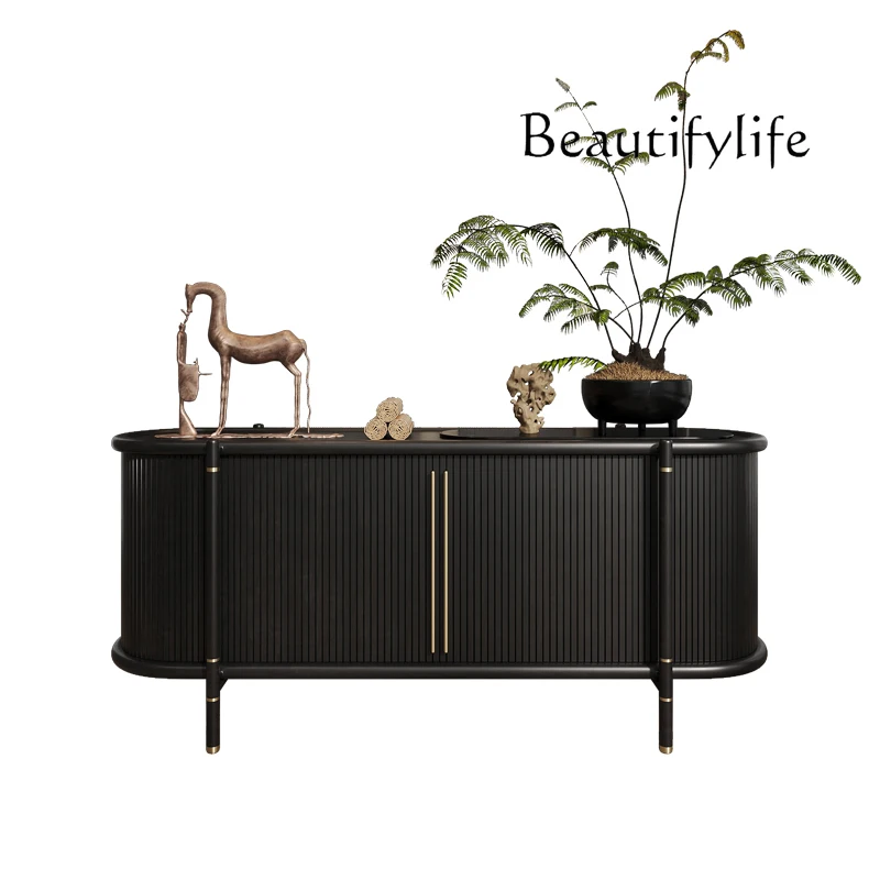 Italian light luxury dining side cabinet living room wall decoration storage tea household solid wood carving entrance cabinet
Italian light luxury dining side cabinet living room wall decoration storage tea household solid wood carving entrance cabinet