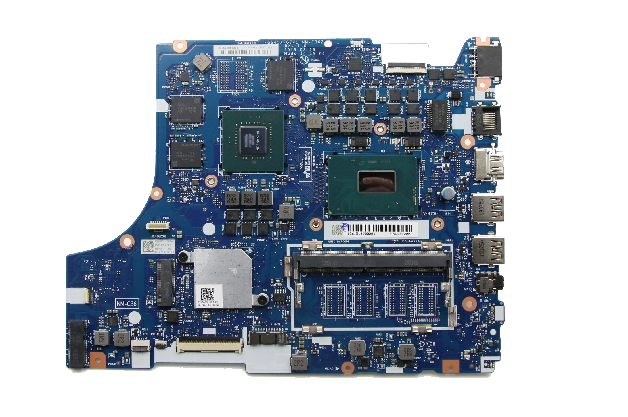 5B20S42328 NEW For ideapad L340-17IRH Laptop Motherboard i7-9750H GTX1050
5B20S42328 NEW For ideapad L340-17IRH Laptop Motherboard i7-9750H GTX1050