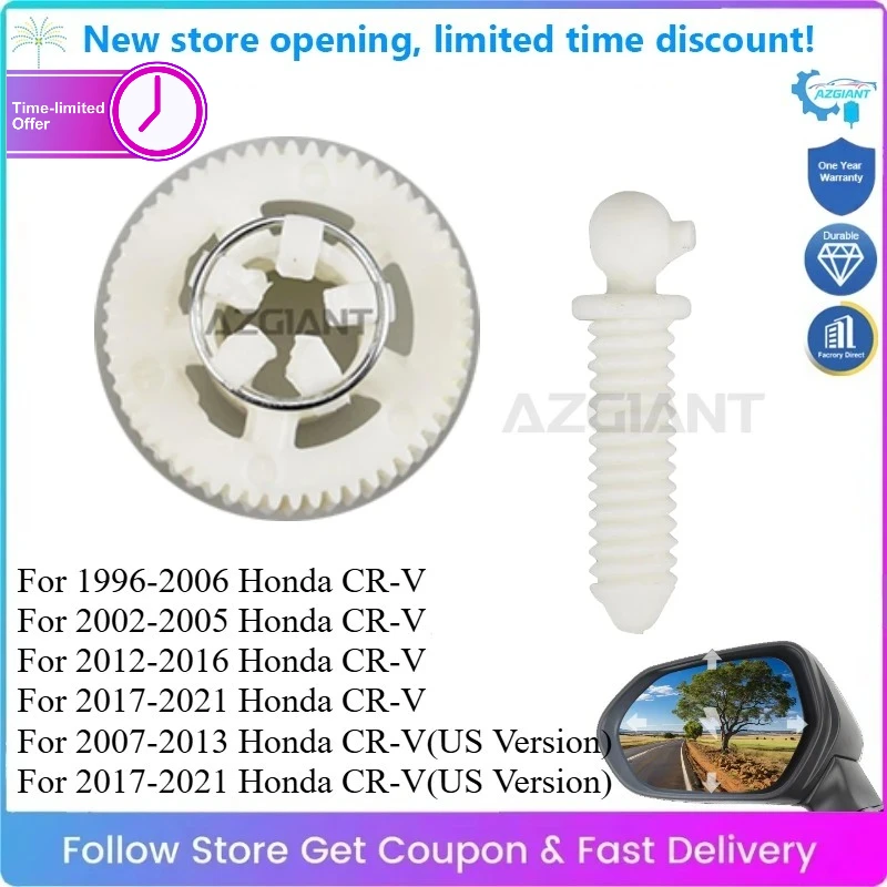 AZGIANT for Honda CR-V Car Side Rear View Adjustment Mirror Module Inner Gear Set Replacement High Quality Repair Kits Savings
AZGIANT for Honda CR-V Car Side Rear View Adjustment Mirror Module Inner Gear Set Replacement High Quality Repair Kits Savings