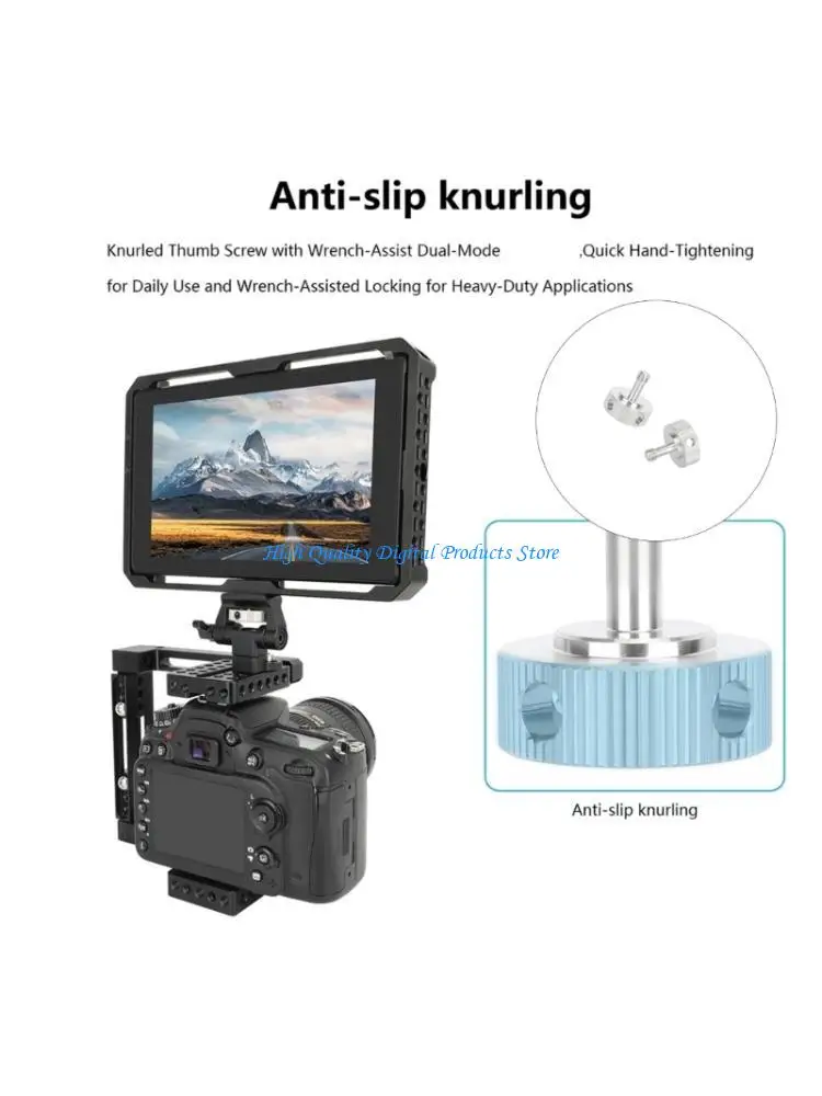 U2JE AntiRust 1/4inch Photography Screw Knob Screw Adapter With Hole For Easy Installation On Tripods Quick Release Plates
U2JE AntiRust 1/4inch Photography Screw Knob Screw Adapter With Hole For Easy Installation On Tripods Quick Release Plates
