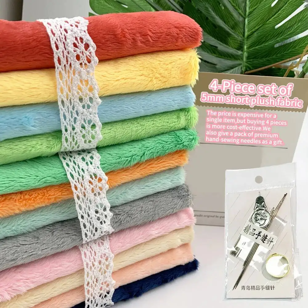 2026 New 4-piece Set 5mm Short Plush Fabric 45x50cm Colorful Soft Fabric Comes With Handmade Sewing Needles DIY Doll Hair Fabric
2026 New 4-piece Set 5mm Short Plush Fabric 45x50cm Colorful Soft Fabric Comes With Handmade Sewing Needles DIY Doll Hair Fabric