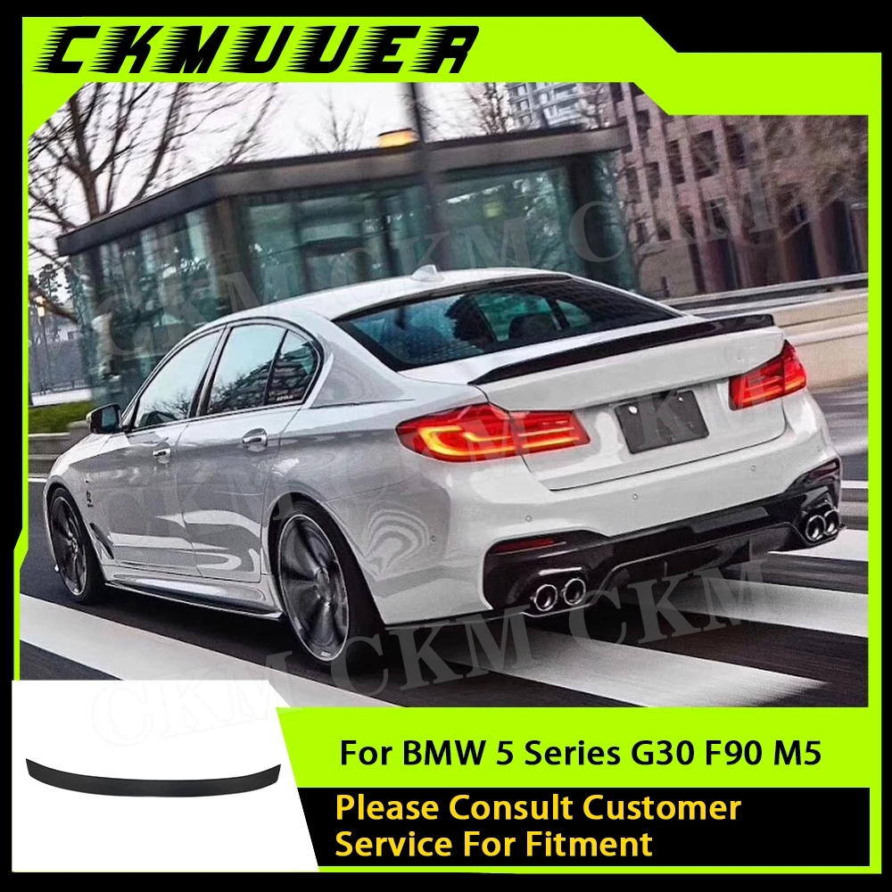 CKMUUER Carbon Fiber Rear Spoiler Boot Wing for BMW 5 Series G30 F90 M5 530i 540i Sedan 2017 -2019 Car Styling Tuning Decoration
CKMUUER Carbon Fiber Rear Spoiler Boot Wing for BMW 5 Series G30 F90 M5 530i 540i Sedan 2017 -2019 Car Styling Tuning Decoration