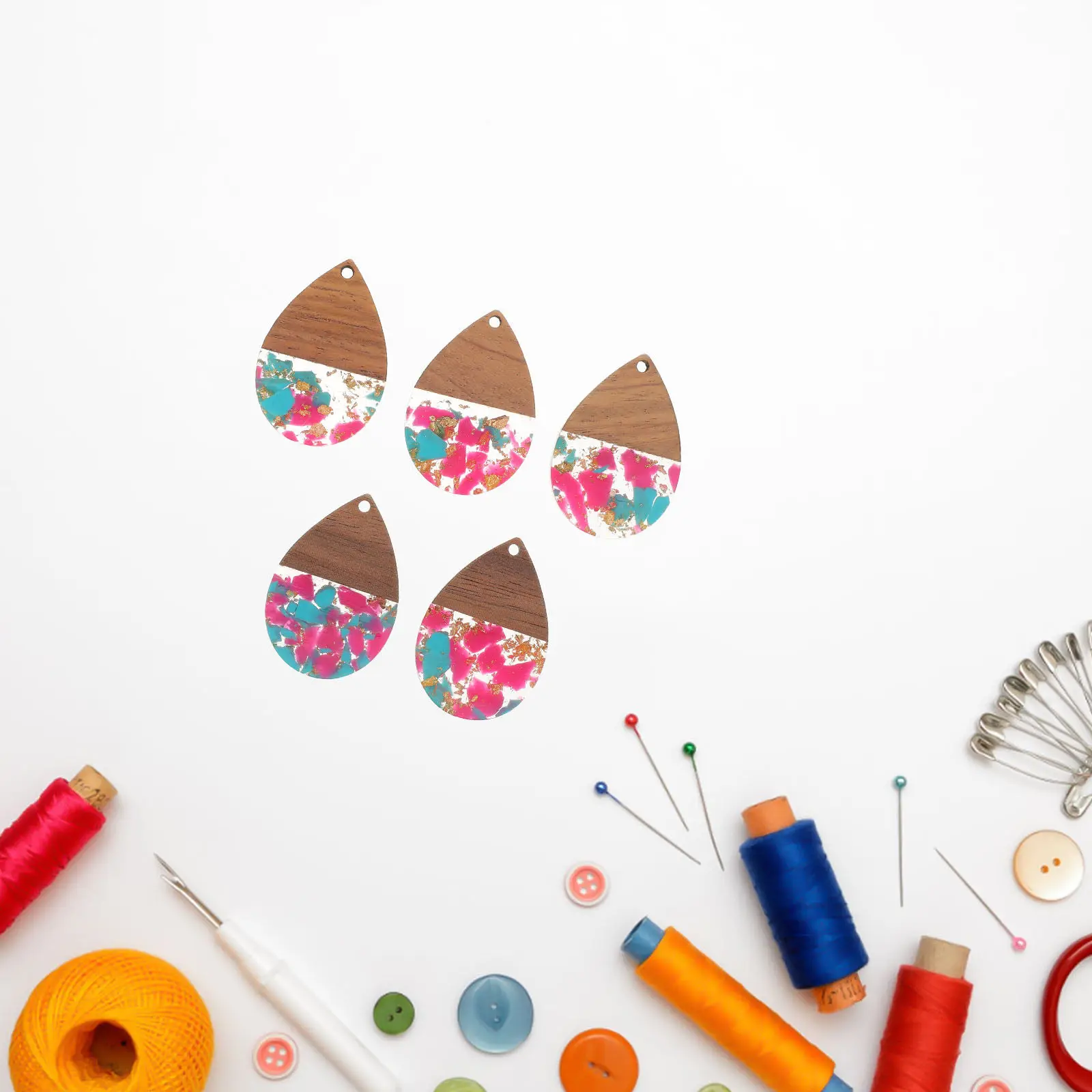 5 шт. подвесок-капель из смолы и дерева с золотой фольгой, уникальные подвески в форме капли для изготовления украшений своими руками: серег, ожерелий
5 шт. подвесок-капель из смолы и дерева с золотой фольгой, уникальные подвески в форме капли для изготовления украшений своими руками: серег, ожерелий