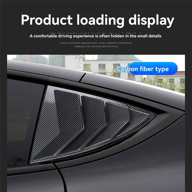 ABS Rear Car Window Shutter Cover for Tesla Model 3/Y 2017-2025 Highland Louver Side Vent Trim Triangle Modified Accessories
ABS Rear Car Window Shutter Cover for Tesla Model 3/Y 2017-2025 Highland Louver Side Vent Trim Triangle Modified Accessories