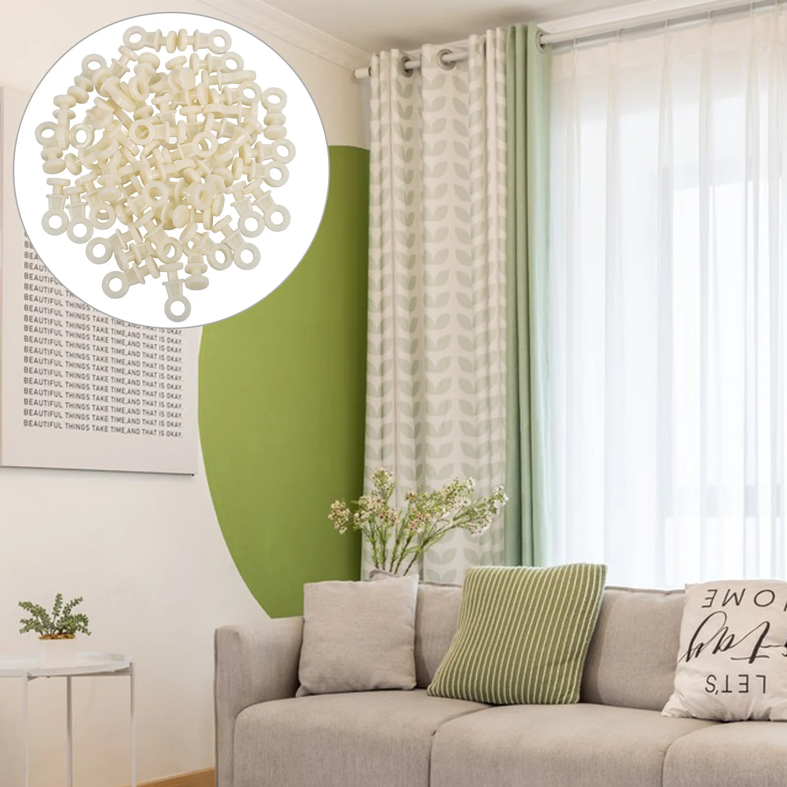 100pcs Plastic Curtain Track Rollers Smooth Sliding Replacement For Curtain Rail Gliders Track Pulley Accessories Home Decor
100pcs Plastic Curtain Track Rollers Smooth Sliding Replacement For Curtain Rail Gliders Track Pulley Accessories Home Decor