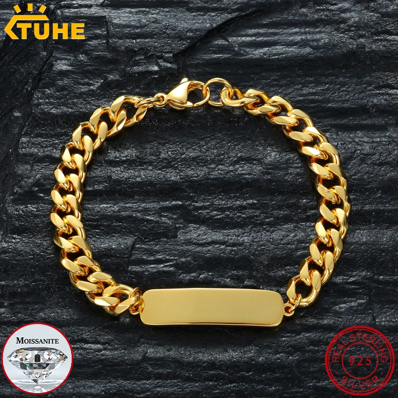 THUE High Quality Unisex Classic S925 Silver Cuban Chain Copper Bracelet For Men Women Jewelry Gifts
THUE High Quality Unisex Classic S925 Silver Cuban Chain Copper Bracelet For Men Women Jewelry Gifts