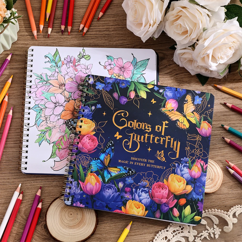 30 листов книжек-раскраски с цветами и лесом, 30 различных узоров, альбом для рисования для релаксации и творчества, цветочная бабочка
30 листов книжек-раскраски с цветами и лесом, 30 различных узоров, альбом для рисования для релаксации и творчества, цветочная бабочка