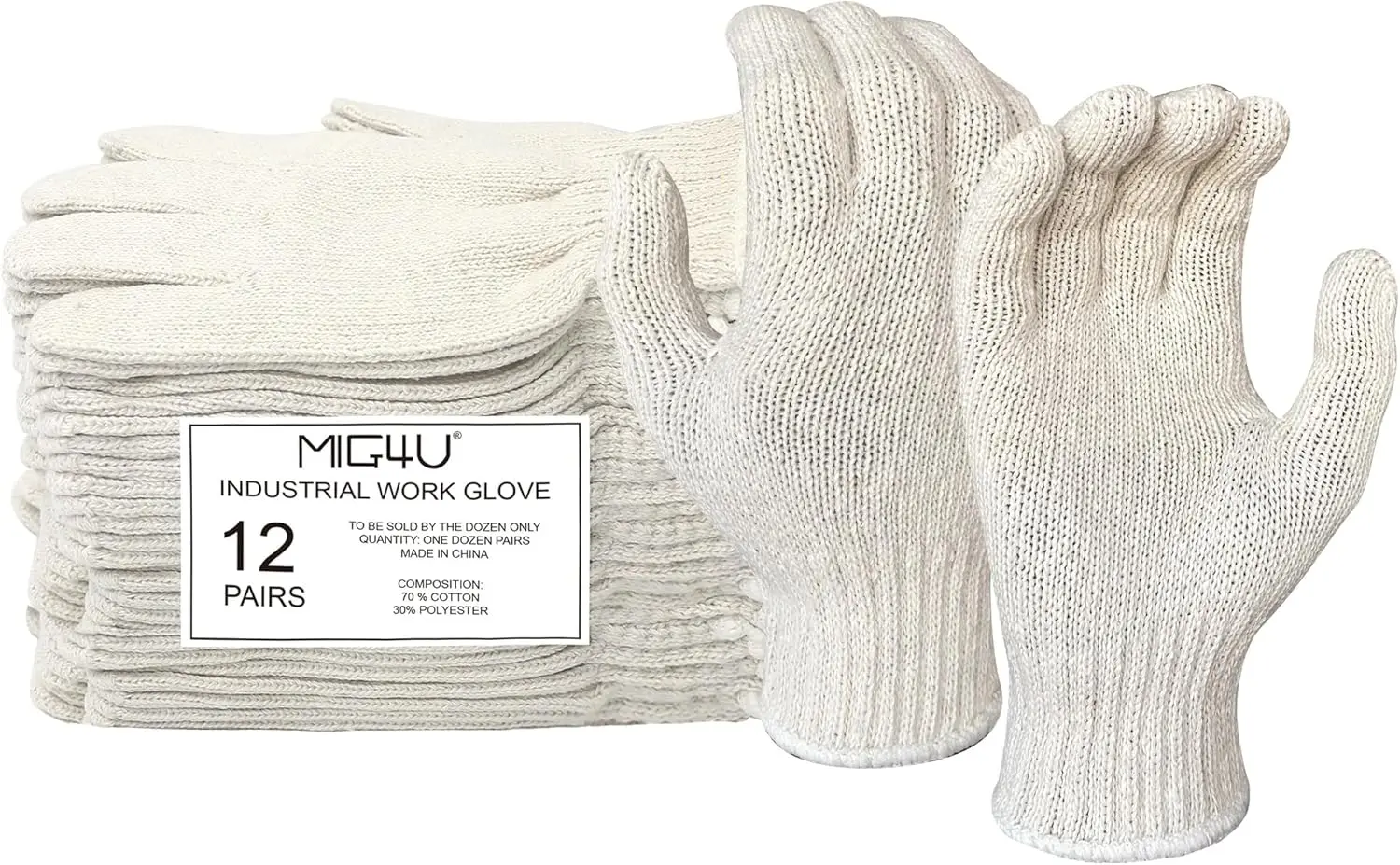 12 Pairs Cotton Work Gloves for Safety, Heat Protection & BBQ - Large Heavy Duty
12 Pairs Cotton Work Gloves for Safety, Heat Protection & BBQ - Large Heavy Duty