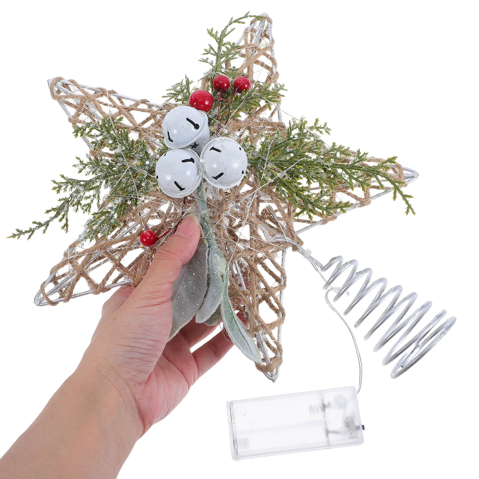 Vintage Star Tree Topper in Iron with Jute Rope Rustic Christmas Crown for Tree Decor Festive Holiday Ambiance
Vintage Star Tree Topper in Iron with Jute Rope Rustic Christmas Crown for Tree Decor Festive Holiday Ambiance