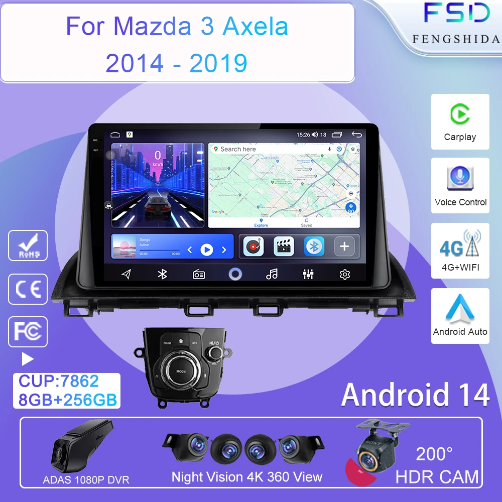 Android Car Multimedia For Mazda 3 Axela 2014-2017 2018 2019 Head Unit Player Navigation GPS Atuo Carplay WIFI 5G No 2din DVD BT
Android Car Multimedia For Mazda 3 Axela 2014-2017 2018 2019 Head Unit Player Navigation GPS Atuo Carplay WIFI 5G No 2din DVD BT