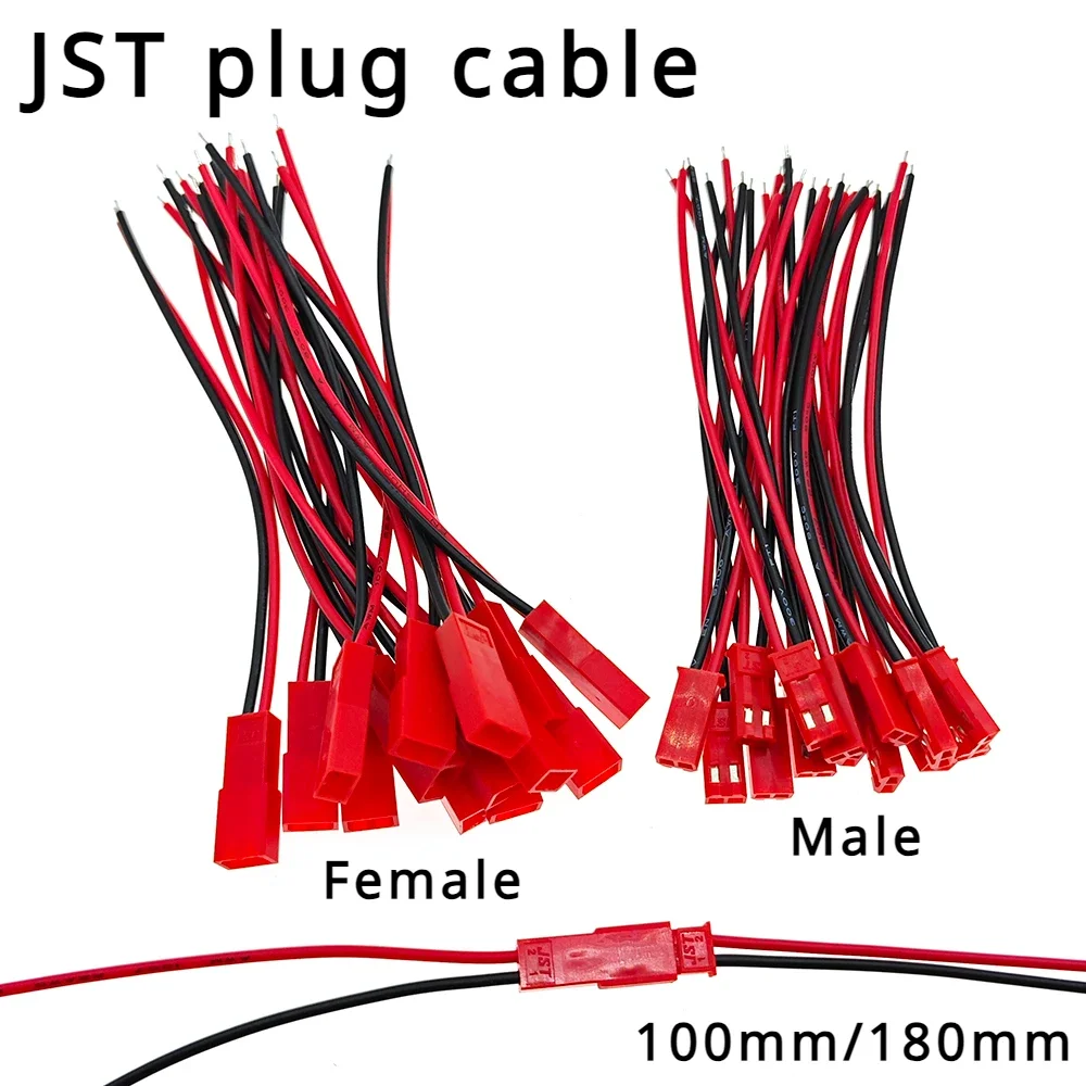 5/10/20/50/100 Pairs 100mm/180mm Male Female Connector JST Plug Cable For RC BEC Battery Helicopter DIY FPV Drone Quadcopter
5/10/20/50/100 Pairs 100mm/180mm Male Female Connector JST Plug Cable For RC BEC Battery Helicopter DIY FPV Drone Quadcopter