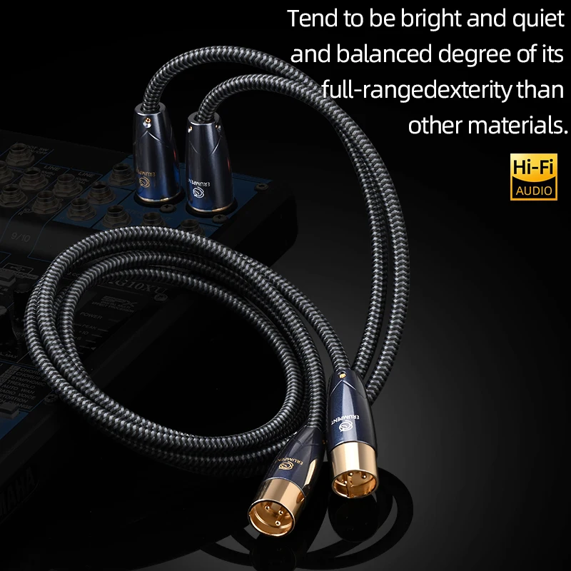 ERUMPENT 1Pair HiFi XLR Balanced Audio Cable 2XLR Male to Female Cable For for Microphone DAC Amplifier
ERUMPENT 1Pair HiFi XLR Balanced Audio Cable 2XLR Male to Female Cable For for Microphone DAC Amplifier