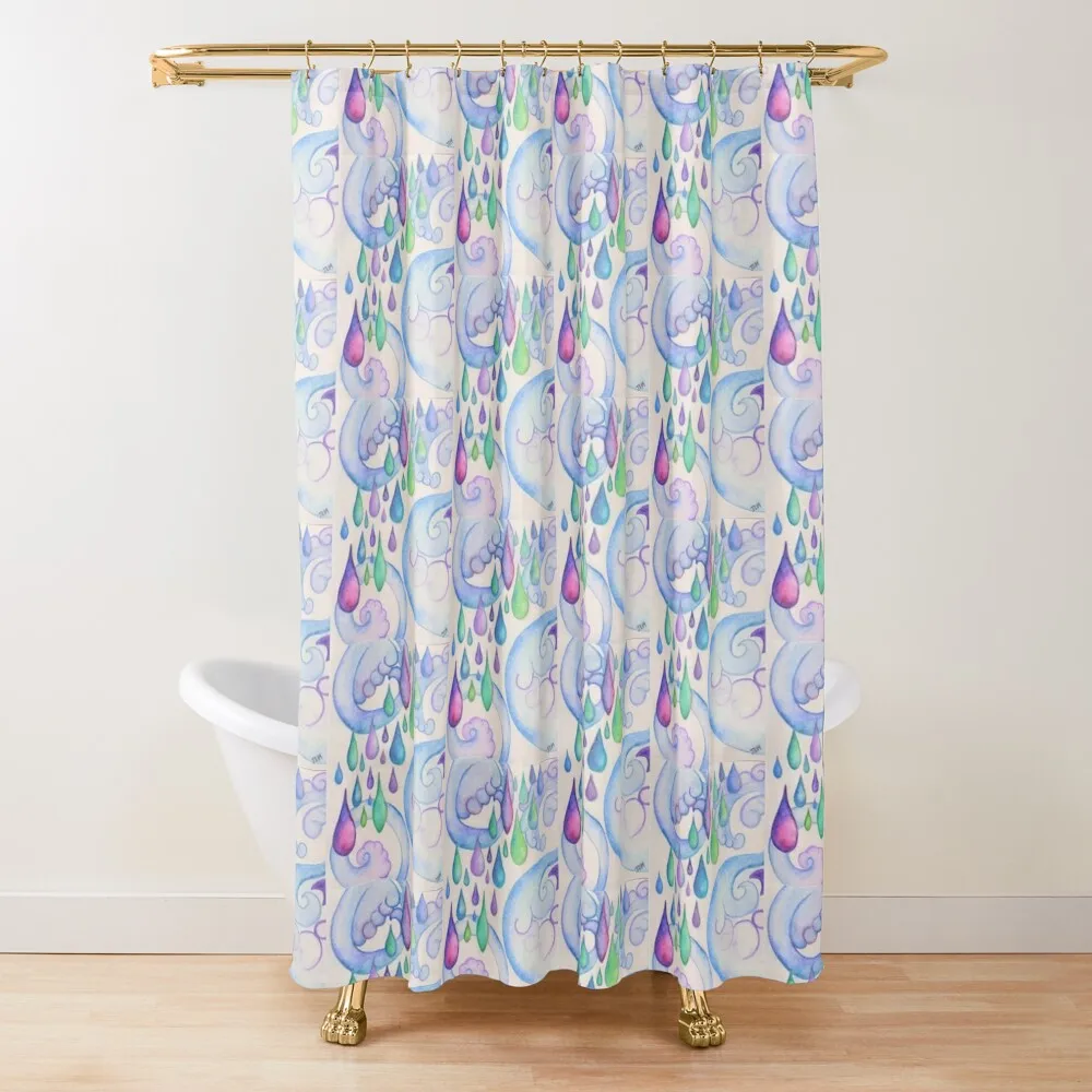 colorful raindrops and swirling clouds Shower Curtain Waterproof Bath And Anti-Mold Funny Shower Curtain
colorful raindrops and swirling clouds Shower Curtain Waterproof Bath And Anti-Mold Funny Shower Curtain