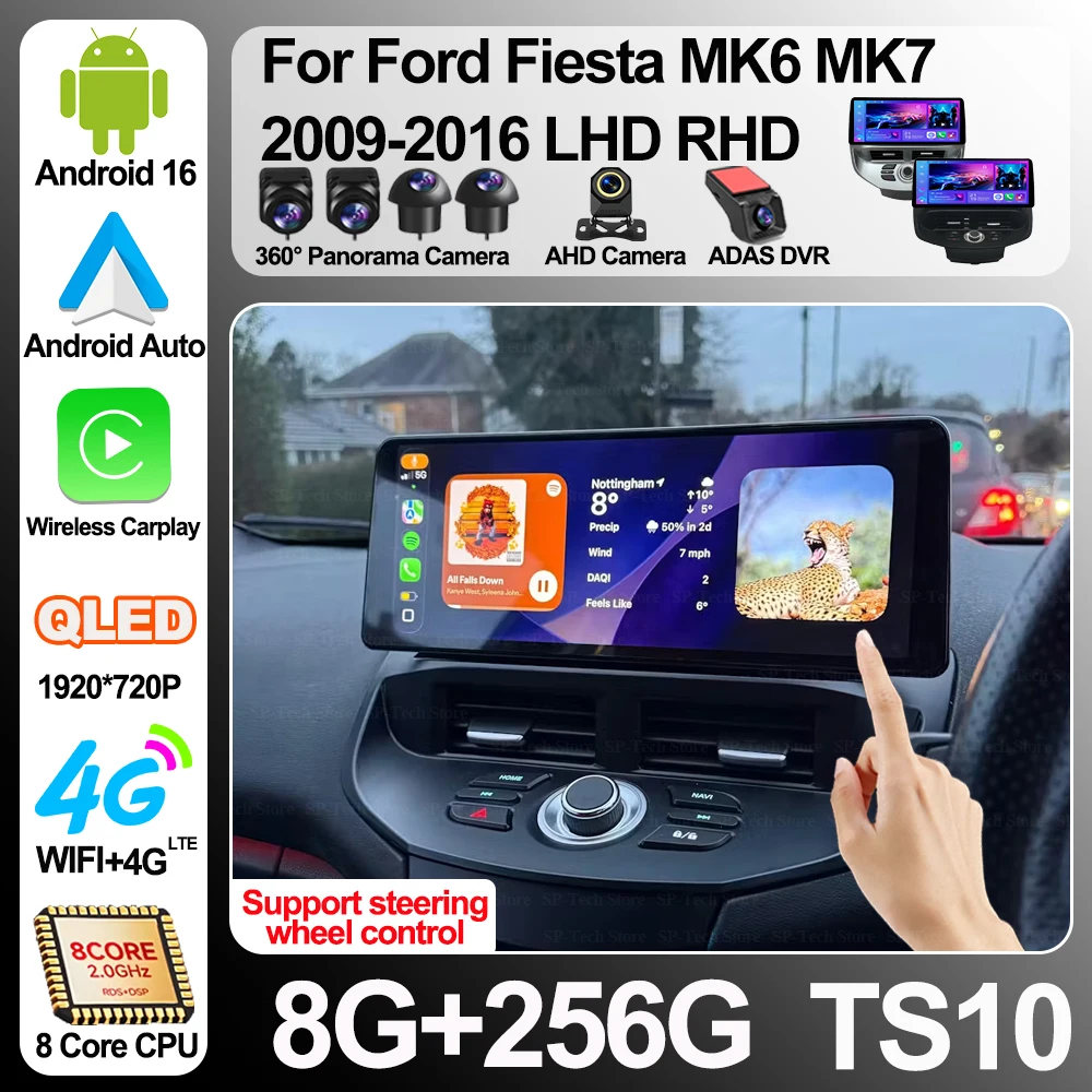 12.3 For Ford Fiesta Mk6 Mk7 2009 2010 2011 2012 2013 2014-2016 Lhd Rhd Android 16 Carplay Car Radio Multimedia 8 Core Ips Qled
12.3 For Ford Fiesta Mk6 Mk7 2009 2010 2011 2012 2013 2014-2016 Lhd Rhd Android 16 Carplay Car Radio Multimedia 8 Core Ips Qled