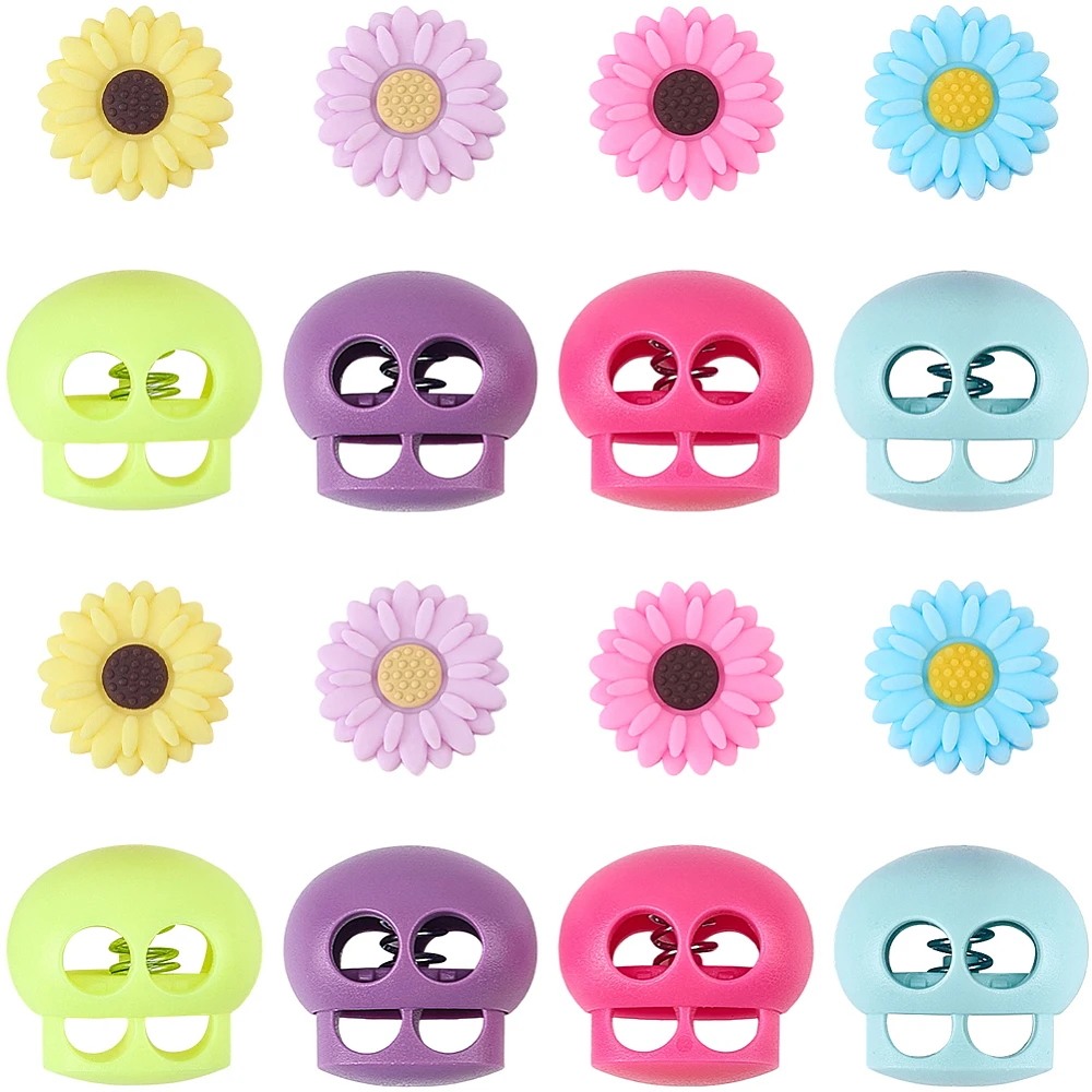 DIY Beads Findings Kits including Daisy Beads Plastic Cord Locks Mixed Color 19.5x7.5mm Hole: 2mm
DIY Beads Findings Kits including Daisy Beads Plastic Cord Locks Mixed Color 19.5x7.5mm Hole: 2mm