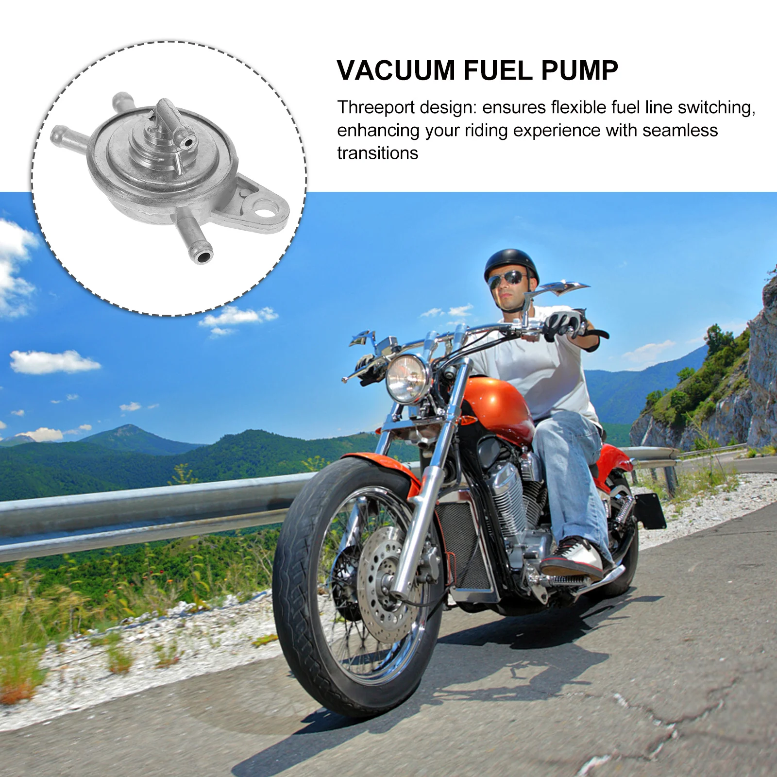 Motorcycle Fuel Valve Three Port Petcock Fuel Switch for Atv Scooter Dirt Bike Replacement Accessories Motorcycle Repair Parts
Motorcycle Fuel Valve Three Port Petcock Fuel Switch for Atv Scooter Dirt Bike Replacement Accessories Motorcycle Repair Parts