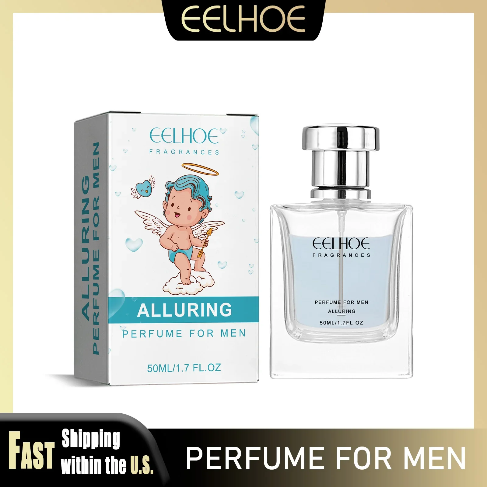 EELHOE 50ml Cupid Men's Pheromone Hypnosis Long Lasting Perfume Rich Fragrance Of Man To Attract Women Pure Smell Body Spray
EELHOE 50ml Cupid Men's Pheromone Hypnosis Long Lasting Perfume Rich Fragrance Of Man To Attract Women Pure Smell Body Spray