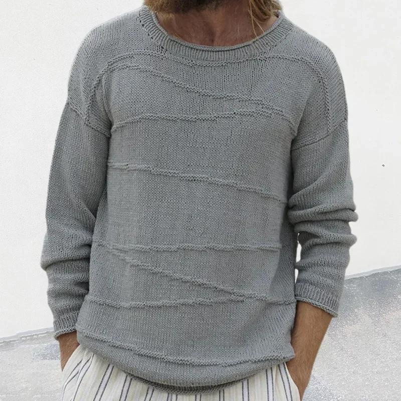 2023 Autumn/Winter New Sweater Men's Round Neck Long Sleeve Pullover Knitted Shirt Men's Underlay Sweater
2023 Autumn/Winter New Sweater Men's Round Neck Long Sleeve Pullover Knitted Shirt Men's Underlay Sweater