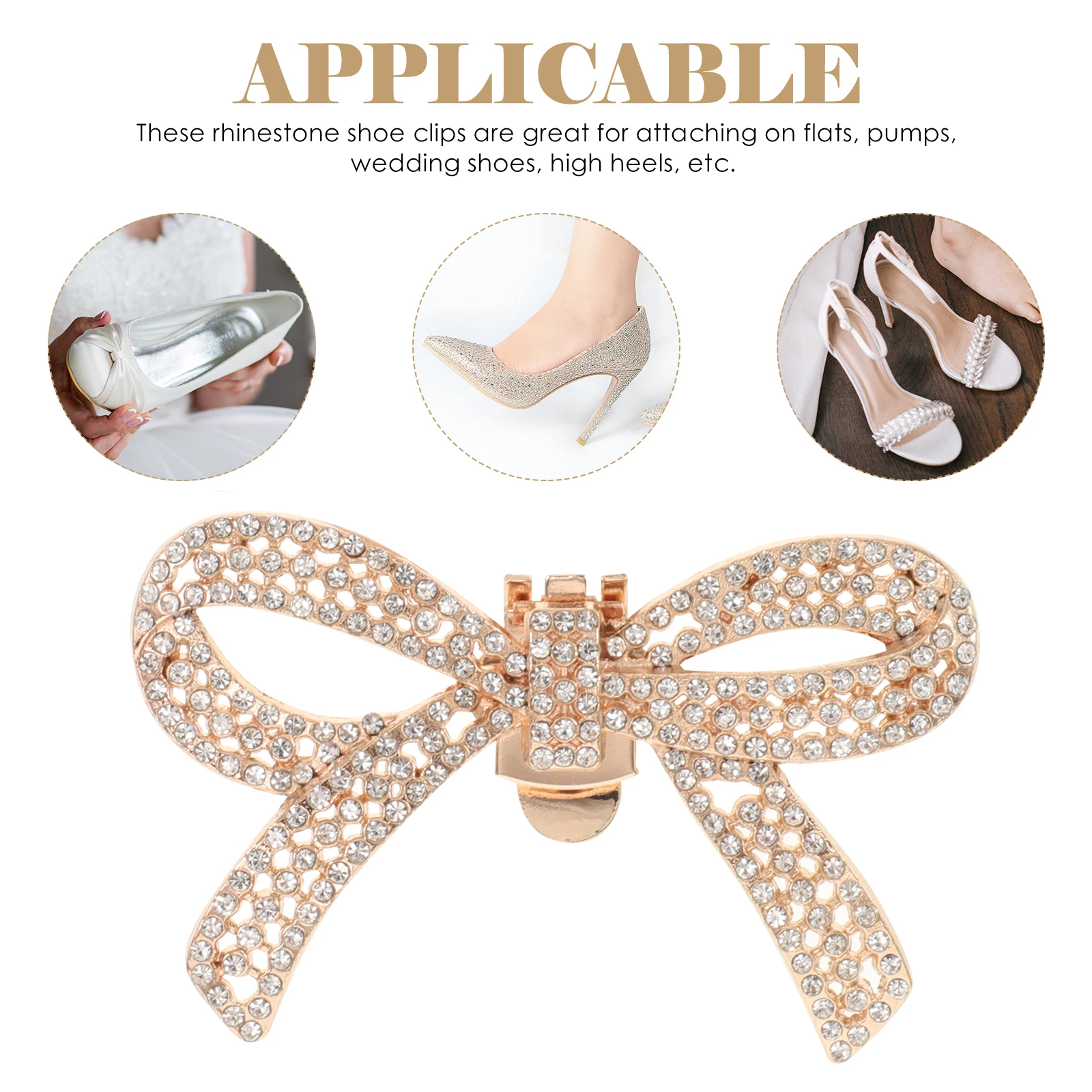 1 Pair Rhinestone Bowknot Shoe Clips Detachable Elegant Decorations For Pumps Flats Heels Bridal Wedding Party Crystal Buckle
1 Pair Rhinestone Bowknot Shoe Clips Detachable Elegant Decorations For Pumps Flats Heels Bridal Wedding Party Crystal Buckle