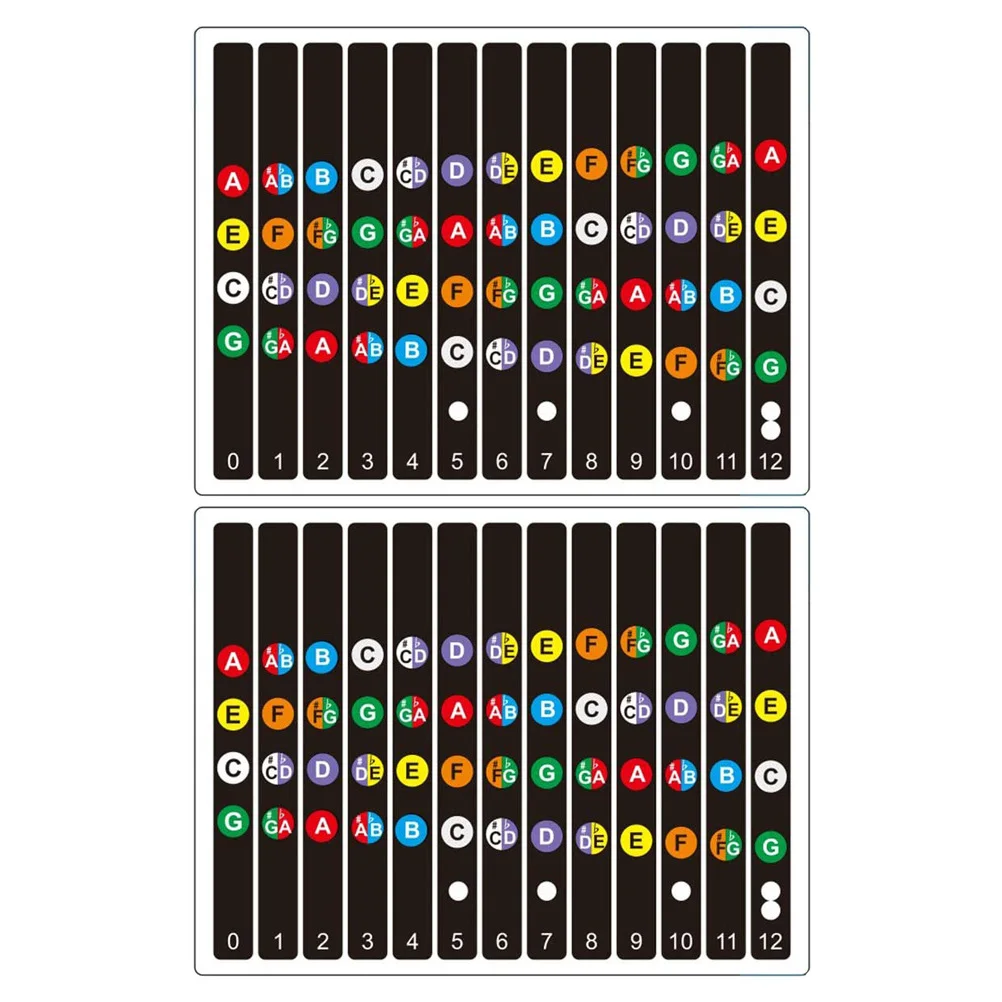 4pcs Guitar Scale Stickers Beginner Accessories Lightweight Compact PVC Decals Fretboard Guide Stickers Musical Instruments
4pcs Guitar Scale Stickers Beginner Accessories Lightweight Compact PVC Decals Fretboard Guide Stickers Musical Instruments